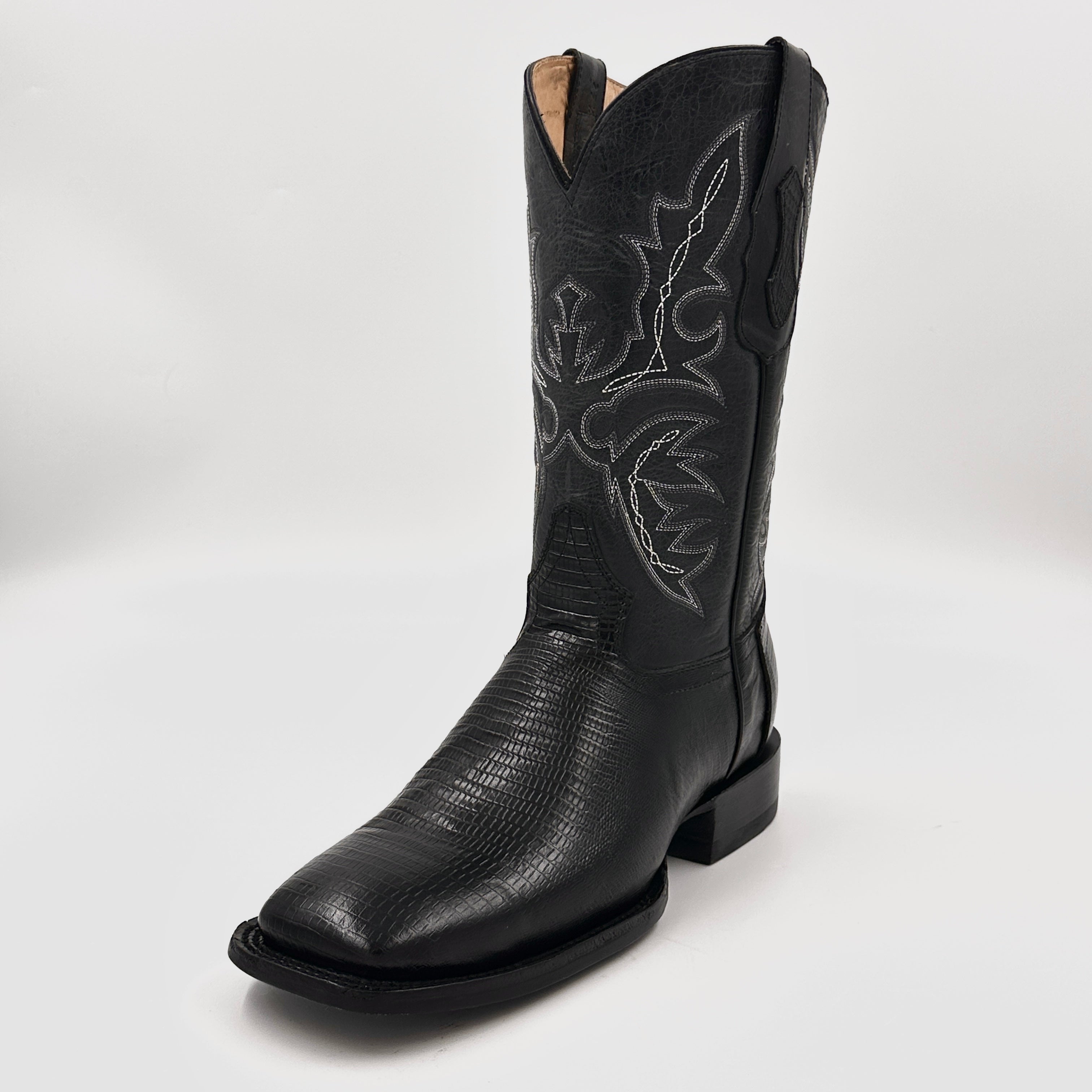 El Amigo Boot Imitation Python Wide Square Toe – El Amigo Western Wear