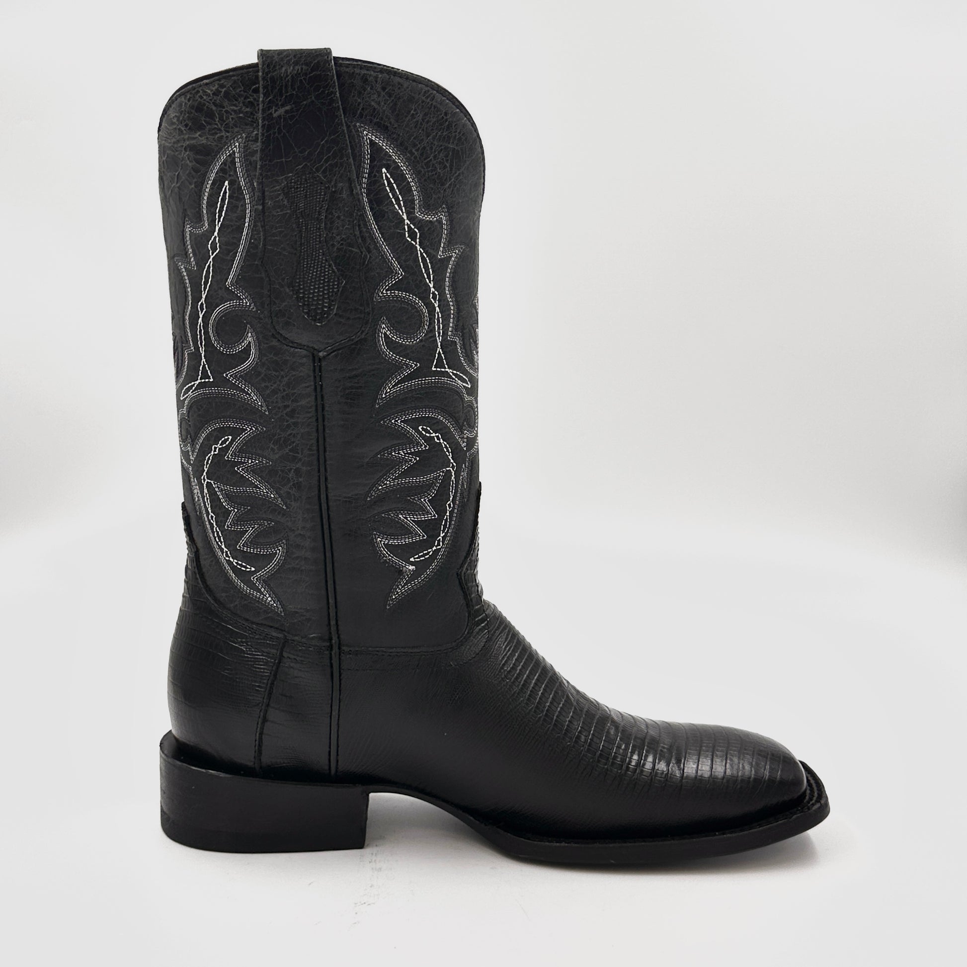 El Amigo Boot Imitation Python Wide Square Toe – El Amigo Western Wear