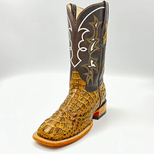 Imitation Croc. Hornback Wide Square Boot